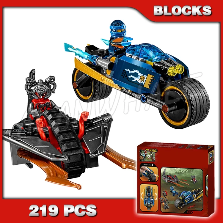 

219pcs Desert Lightning Vermillion Racer Thunder Swordman 10579 DIY Building Blocks Playset Set Compatible with Model