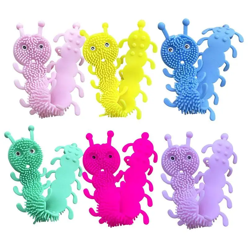 

Caterpillar Sensory Toy Sensory Fidget Stretch Toys Stretchy Strings Noodles Portable Fingertip Shaped Toy For Relax For Adults