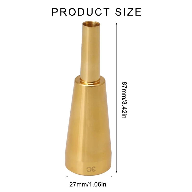 3.0C/5C/7C мундштук для трубы из нержавеющей стали профессиональный рожок детали
