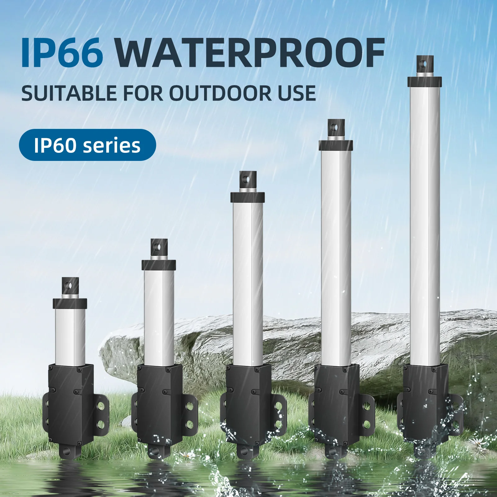 

Мини-телескопический линейный привод Hoodland 6/12/24В