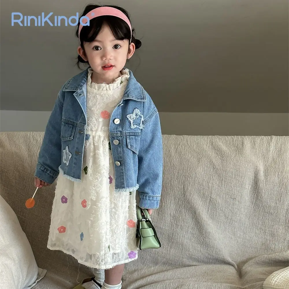 

Осенне-зимнее платье принцессы, новинка 2023, милое платье для маленьких девочек, Тюлевое платье с длинным рукавом и цветочным принтом для девочек, детская одежда, детские платья