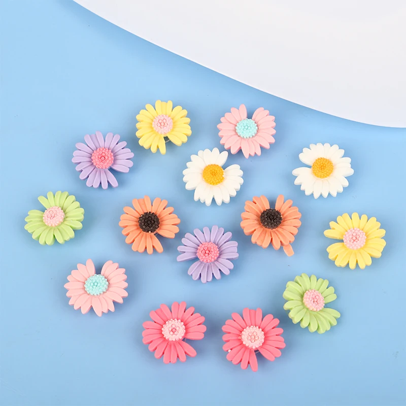 

1Set DIY accessories Frosted little Daisy Shoe flower Cute cartoon floret shoe buckle decorative buckle