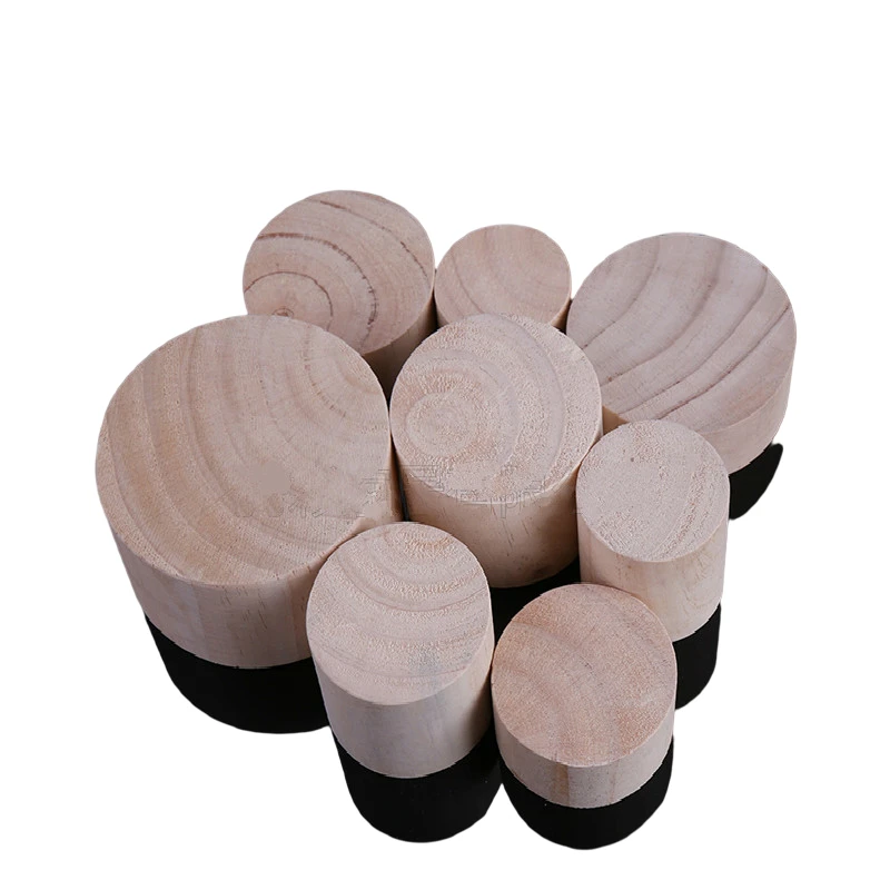 Bed End Table Feet Mat Furniture Increased Pad Round Pine Wood