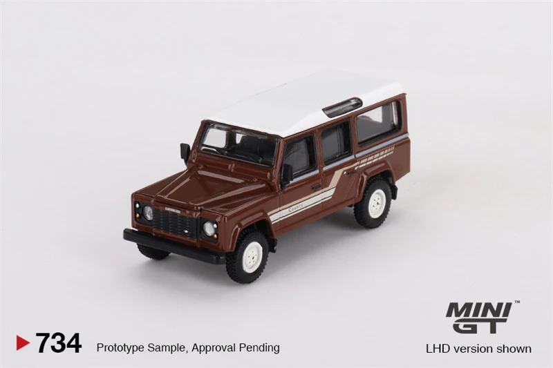 MINIGT 1/64 Land Rover Defender 110 1985 County Station Wagon MGT00734-CH автомобили литая под давлением модель из