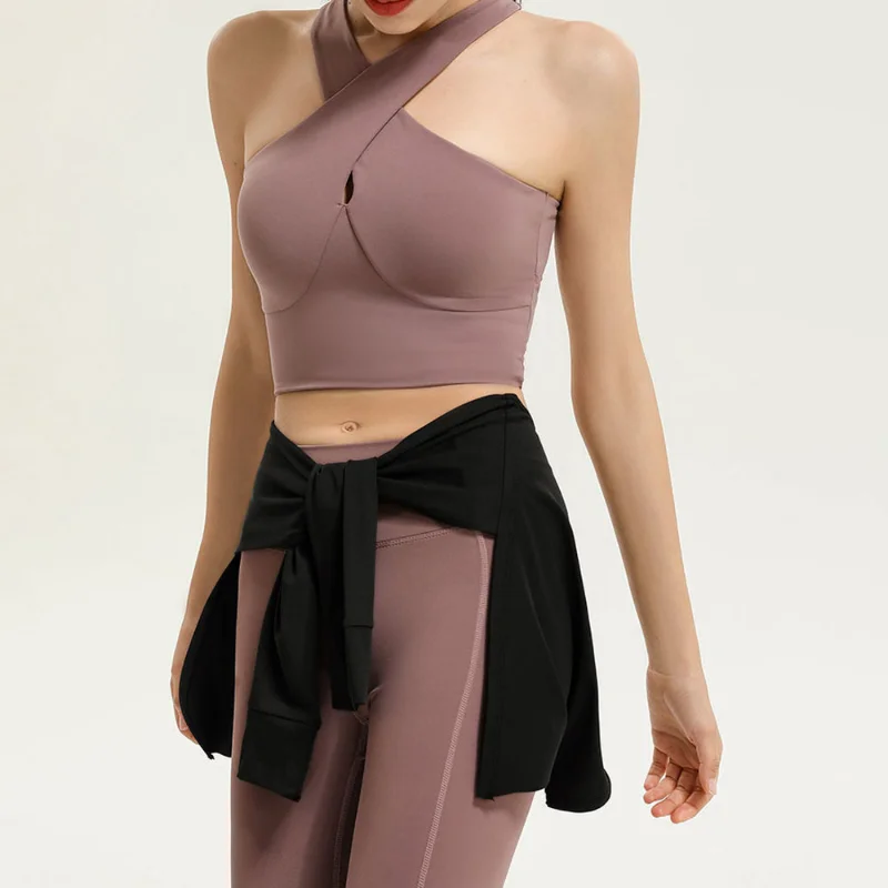 Decorative Fake Shirt Sport Gym Fitness One Piece Skirt Covering Buttocks Thin Half-length Bandage Yoga Dance Short Ballet Skirt