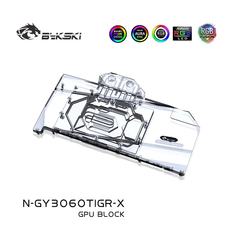 Bykski N-GY3060TIGR-X водяной блок графического процессора для GALAX GeForce RTX 3060TI GAMER OC радиатор
