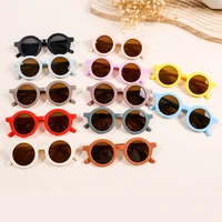 new fashion round frame sunglasses uv400 for kids frosted baby boys girls children cute lovely sun glasses sun shade eyewear