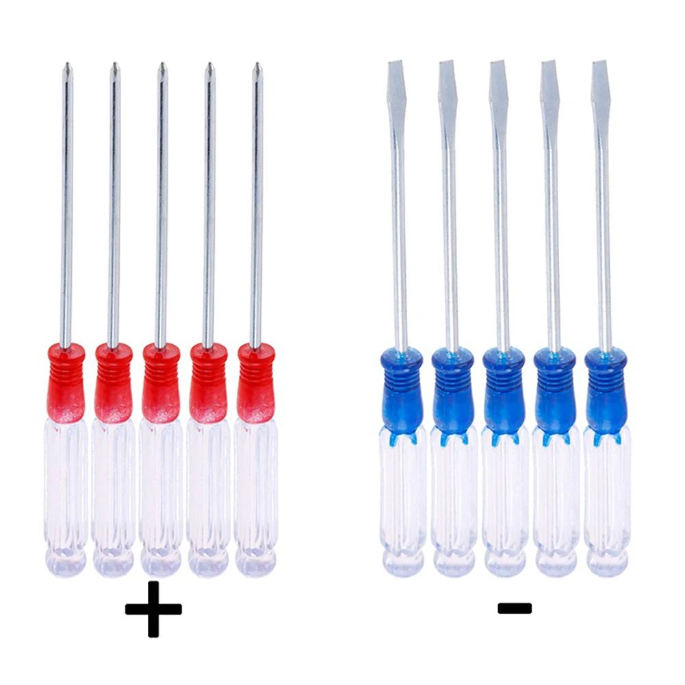 Набор шлицевых крестовых отверток 10 шт. магнитная Хрустальная ручка ремонт