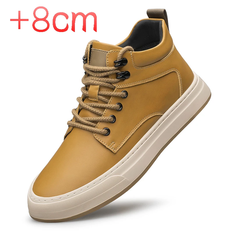 

mens leather shoes Ankle Boots 2023 Autumn Sneaker Boots Outdoor Luxury Brands Classic Design High Top Men Casual Shoes Autumn