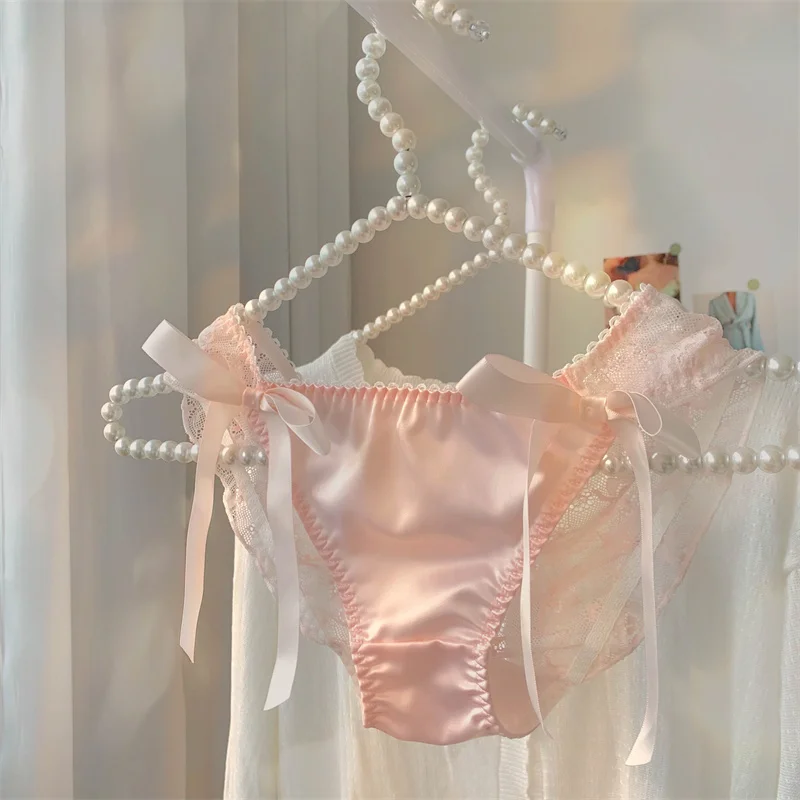 

Sexy Underwear Women Lolita Anime Japanese Lace Women's Panties Girls Briefs Elastic Lace Tangas Mujer Female Panties Briefs