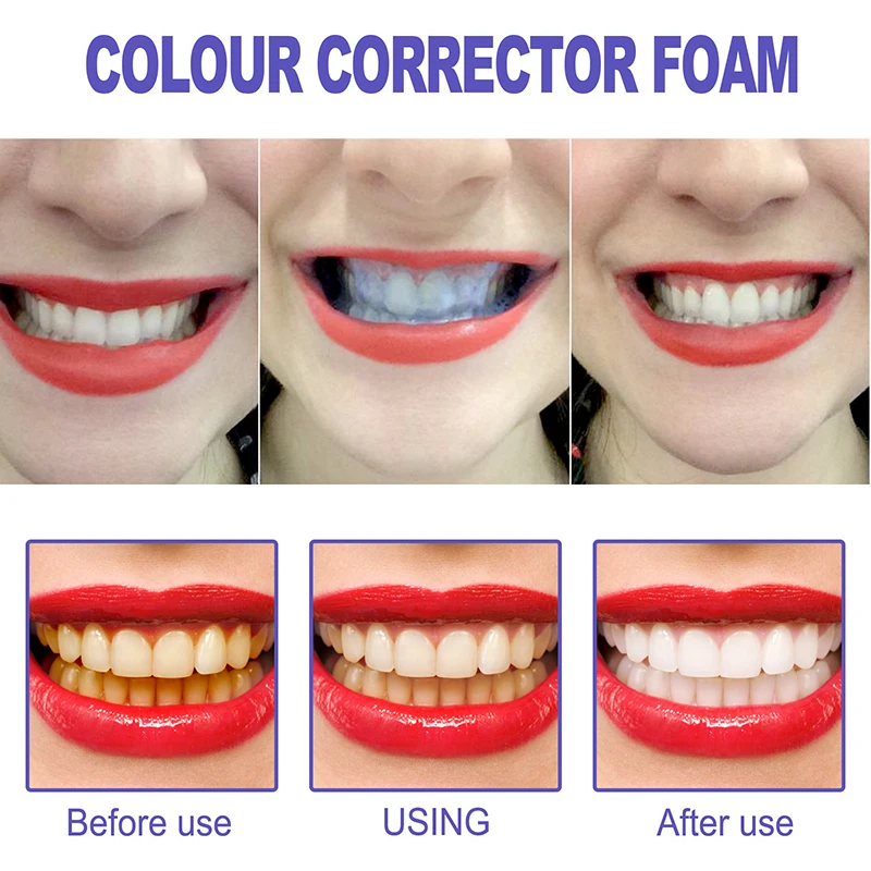 

Foaming Toothpaste Teeth Whitening Colour Corrector V34 Cleansing Toothpaste Stain Removal Anti-Staining Brightening Tooth Care
