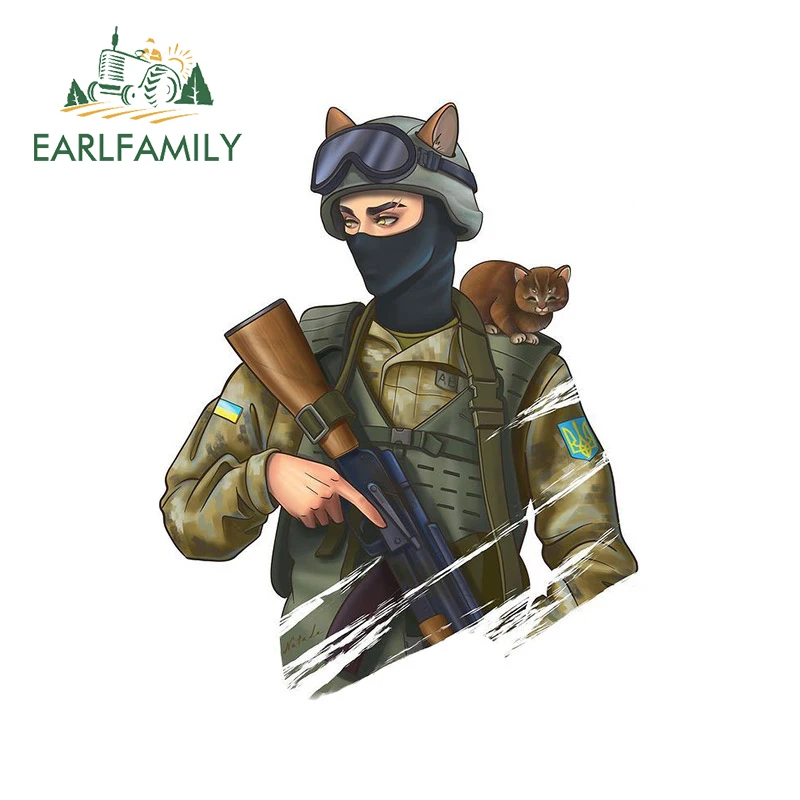 EARLFAMILY 13 см x 10 4 для украинского солдата армейская искусственная аниме