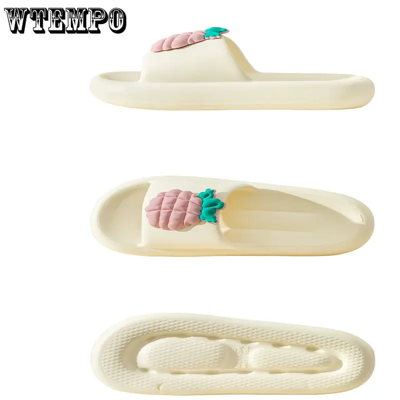 WTEMPO Fashion Woman Slippers Non-slip Sandals Summer Slide Shoes EVA Outdoor Beach Soft Thick Platform Flip Flops Dropshipping