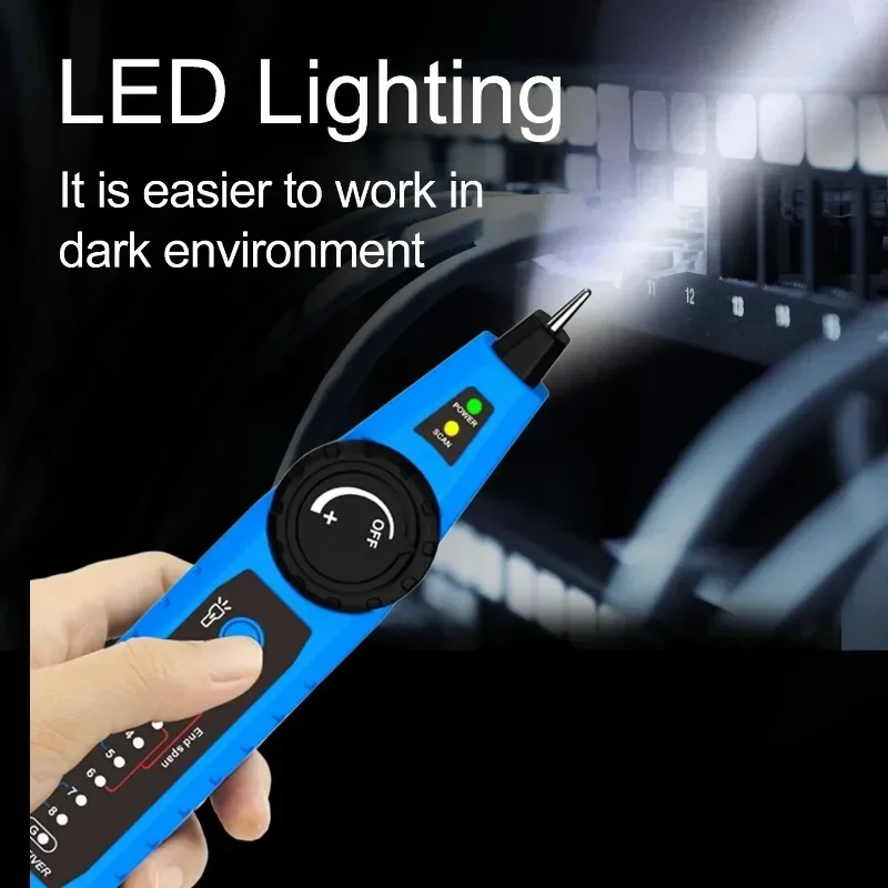 НОВЫЙ ГОРЯЧИЙ тестер сетевого кабеля NF-810 Кабельный трекер RJ45 RJ11 Wire Tracer Ethernet LAN