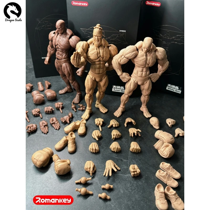 Фото В наличии Romankey UMS003 Big Guy GUY масштаб 1/12, супергибкий шарнир, сильный мышечный корпус, 6 дюймов, полный набор, экшн-фигурка, модель игрушки №1