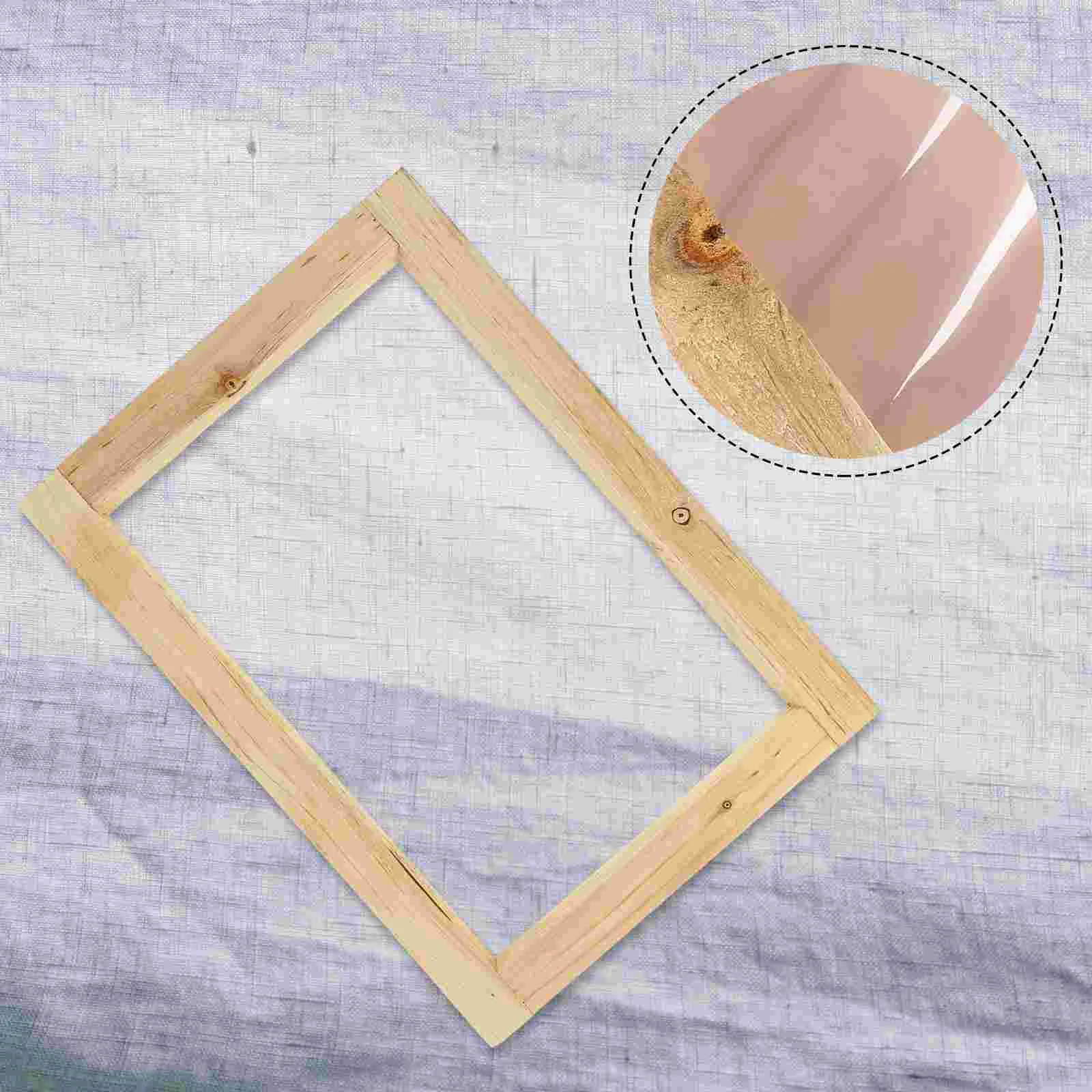 

Screen Printing Frame Supplies Wood Tools Printmaking Frames Reusable Holder Accessories Diy Starter Screens Set Painting Cookie
