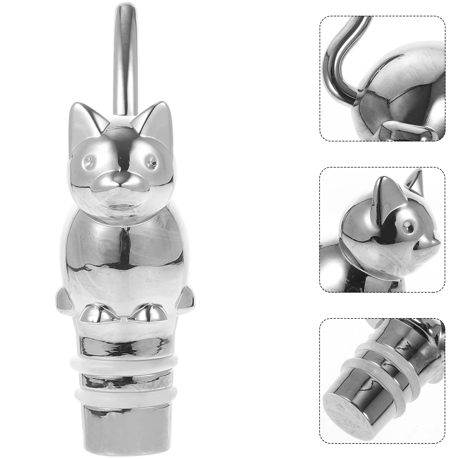 

Bottle Stoppers Stopper Champagne Sealer Vacuum Caps Cat Plug Preserver Decorative Beverage Saver Bottlescute Beer Wedding Metal