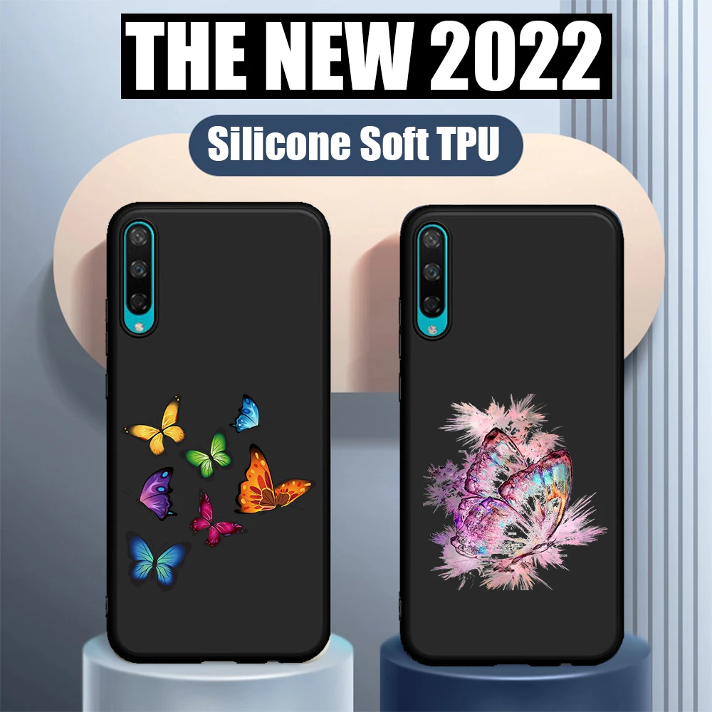 

Butterfly Pattern cute etui soft silicone cover For Huawei Honor 8 Lite 8C 9X 9 10 Lite 20 Pro V20 10i 20i 30 Pro 30S Phone Case