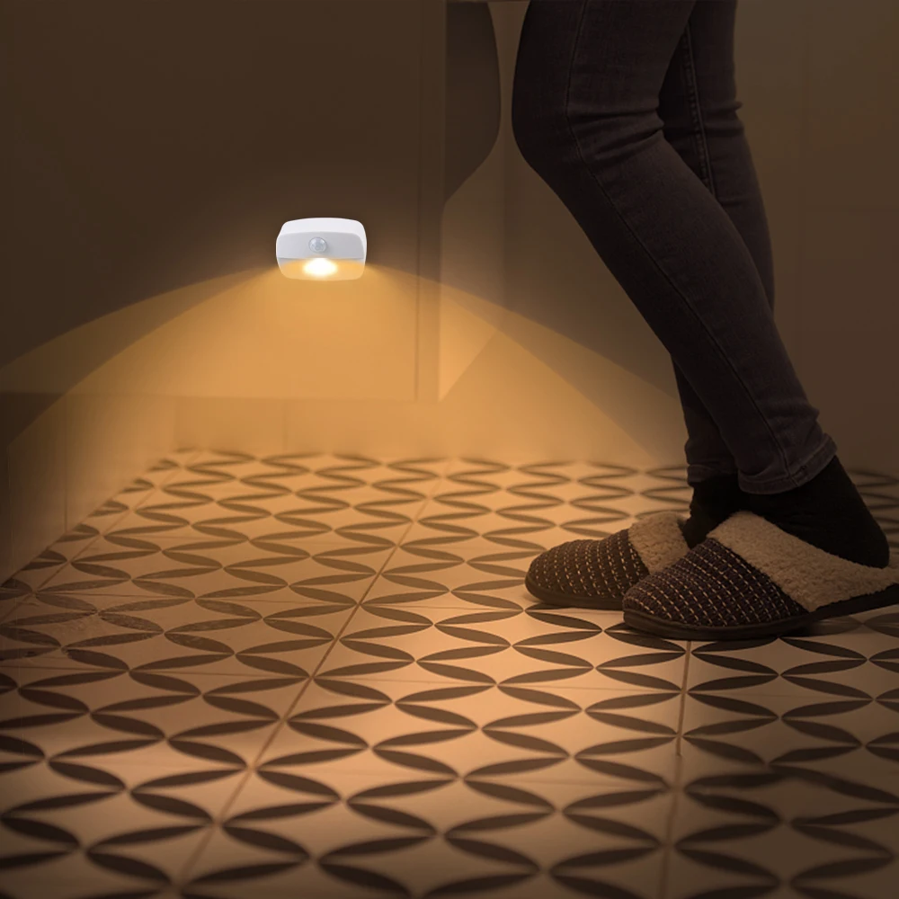 Беспроводной Датчик Движения Ночник Светодиодная Лампа На Батарейках Для