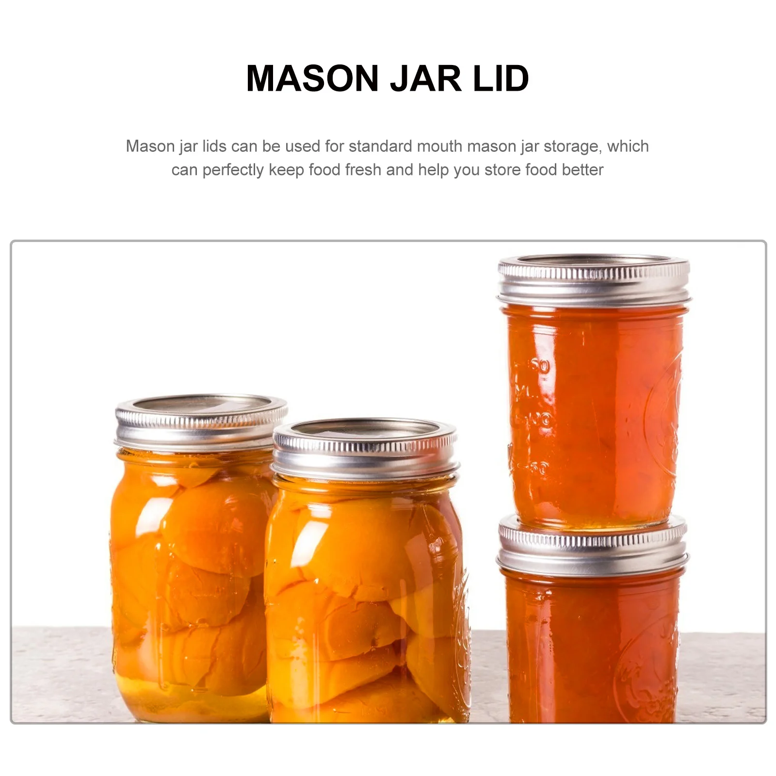 24 шт. крышки для банок Mason практичная разделенная крышка кольцевая лента