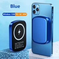 15wfast wireless magnetic charging power bank for iphone 12 13pro for magsafe powrbank emergency external auxiliary battery pack