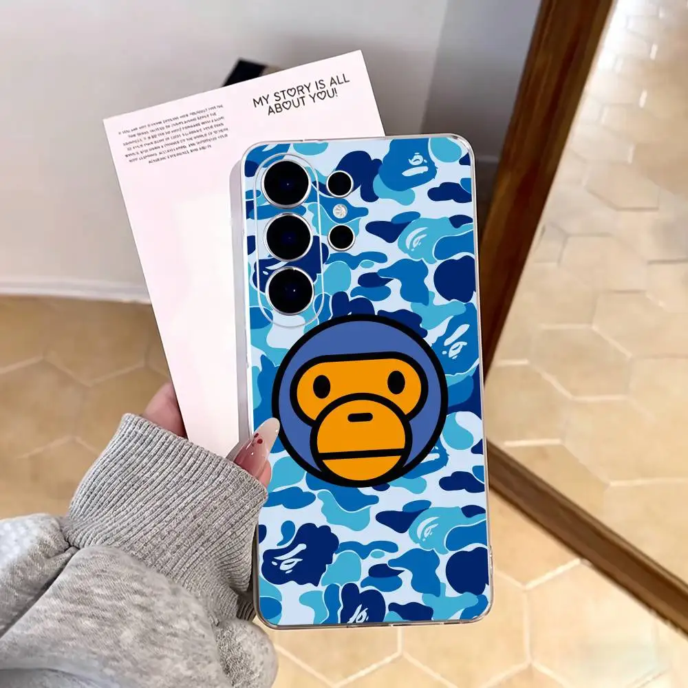 Чехол для телефона Hype Streetwear Monkey Bape для Samsung S25, S24, S21, S22, S23, S30, Ultra, S20, Plus, FE, прозрачный (art.: 3920dc8cb0e2e) - 3920dc8cb0e2e