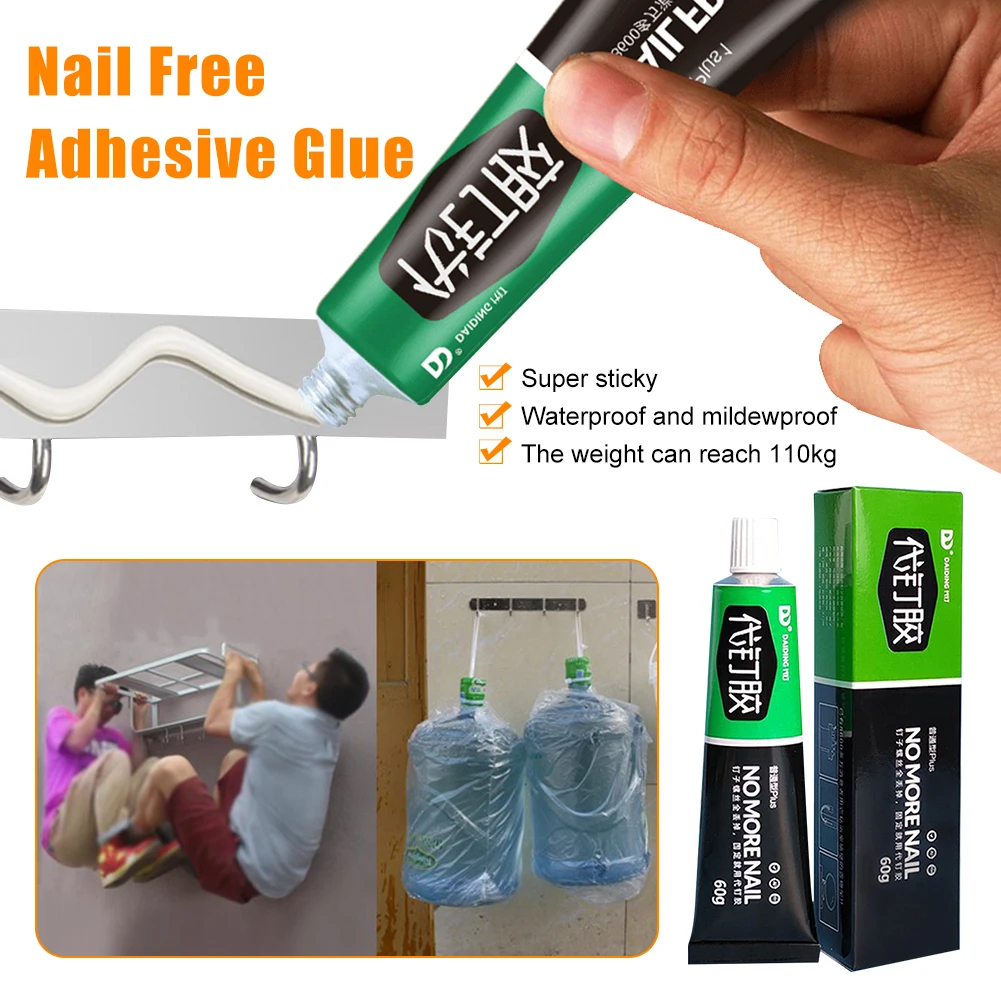 

30/60g All-purpose Glue Quick Drying Glue Strong Adhesive Sealant Fix Glue Nail Free Adhesive For Stationery Glass Metal Ceramic