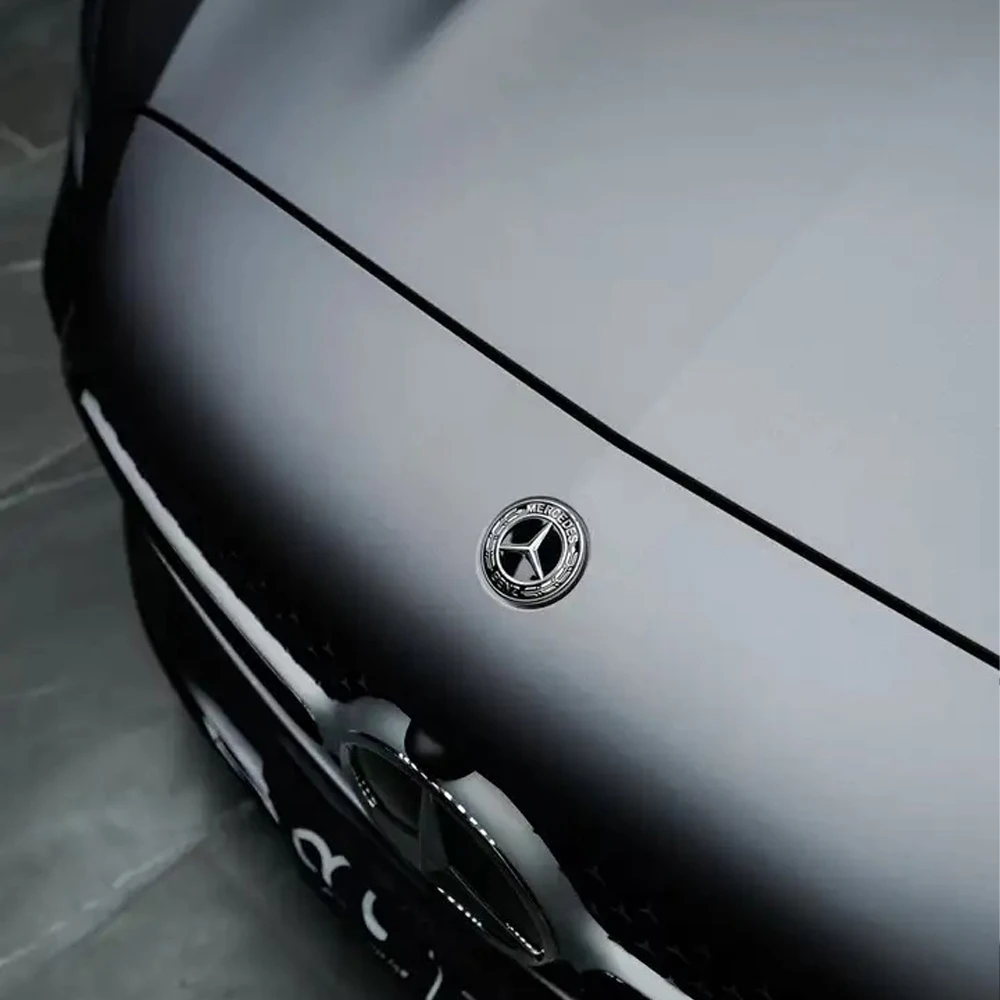 Алюминиевая наклейка на плоскую капот автомобиля 42 мм из АБС-пластика передний