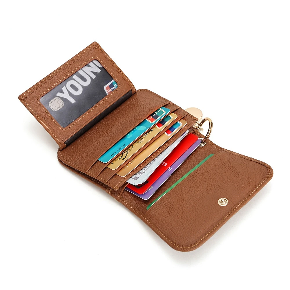 Cute Leather Women Wallet Small Zipper Coin Wallet Female Short Leather Women Purse Card Money Bag Gift for Women Girl