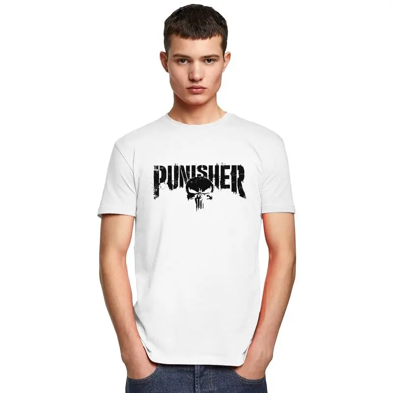 Футболка мужская с изображением супергероя тенниска из хлопка короткими