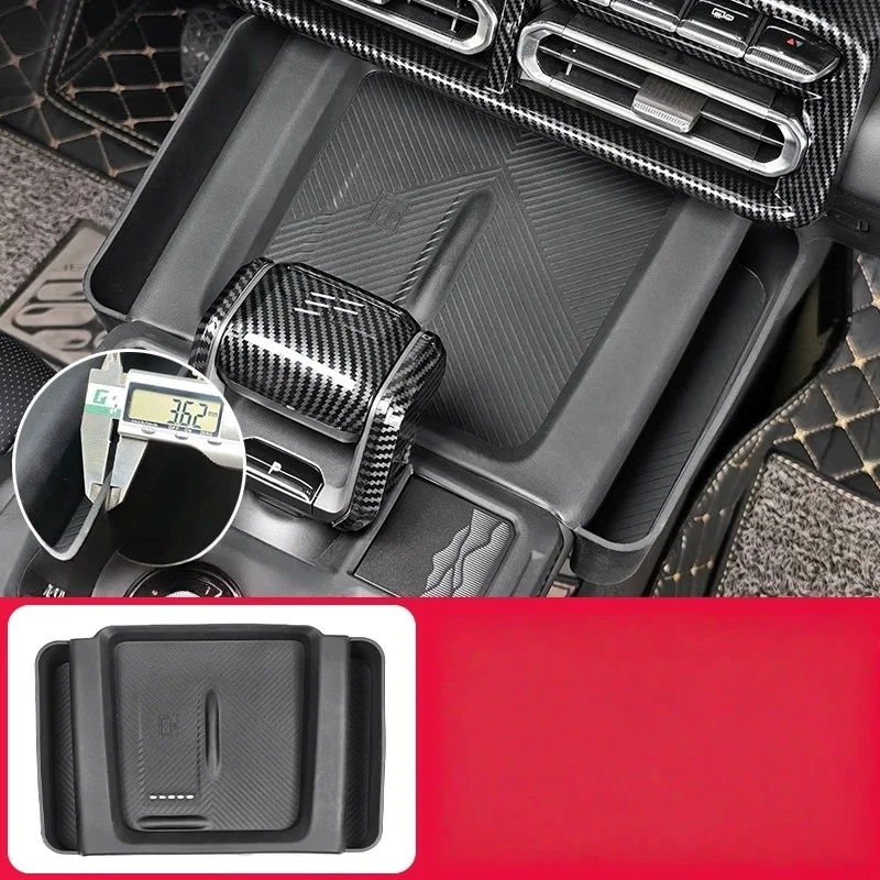 

Силиконовая накладка для хранения центральной консоли автомобиля, подходит для Jetour Shanhai T1 2024 2025, защита от беспроводной зарядки, противоскользящая накладка