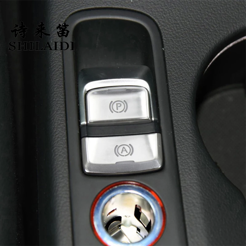 

For Audi Q3 8U 2013-2018 Interior Car Power Electronic Parking Brake Handbrake Switch Button repair protection Cover Accessories