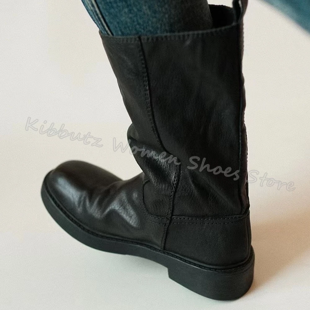 Плиссированные ботильоны из натуральной кожи роскошная модная элегантная