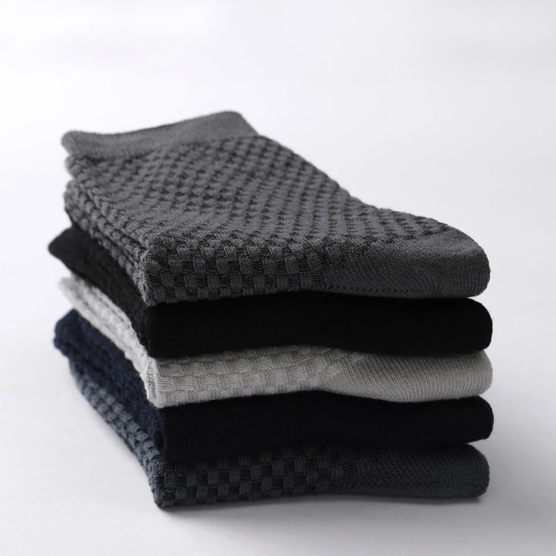 

Новинка 2022, мужские хлопковые носки, деловые, повседневные, дышащие, весна-лето-осень, мужские короткие носки Meias, черные, белые, серые, Sokkene