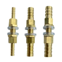4 6 8 10 12mm hose barb bulkhead brass barb tube fitting connector fitting adapter for fish tank drainage etc