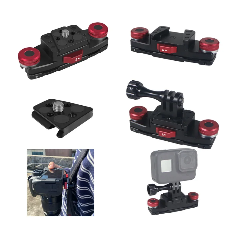 

Quick Release Plate Camera Capture Clip for Canon Nikon Sony Standard Arca Swiss Shoulder Hanging Accessories