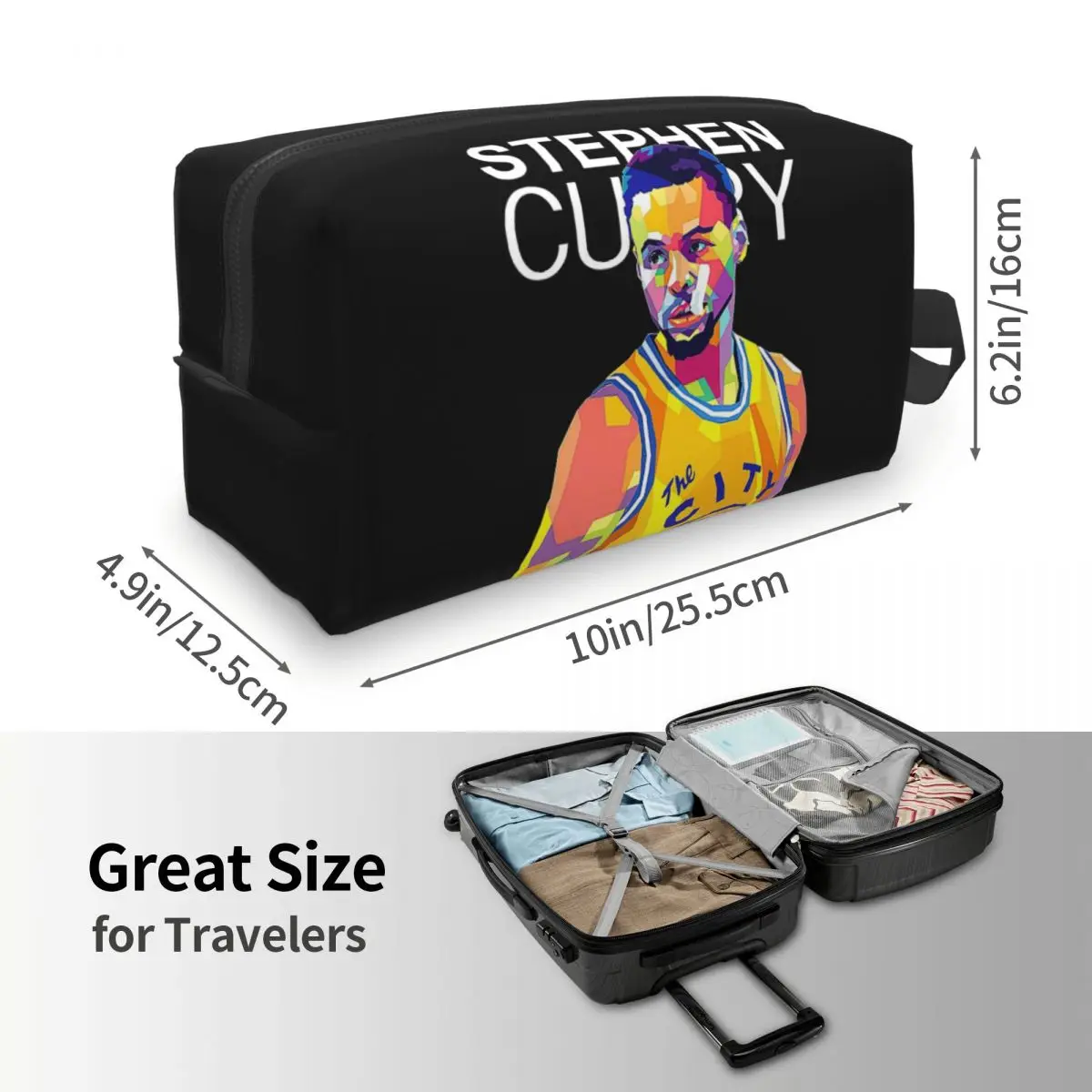Фото Косметичка-органайзер Stephen Curry для хранения туалетных принадлежностей, дорожный несессер для женщин, косметичка для путешествий, пенал №2