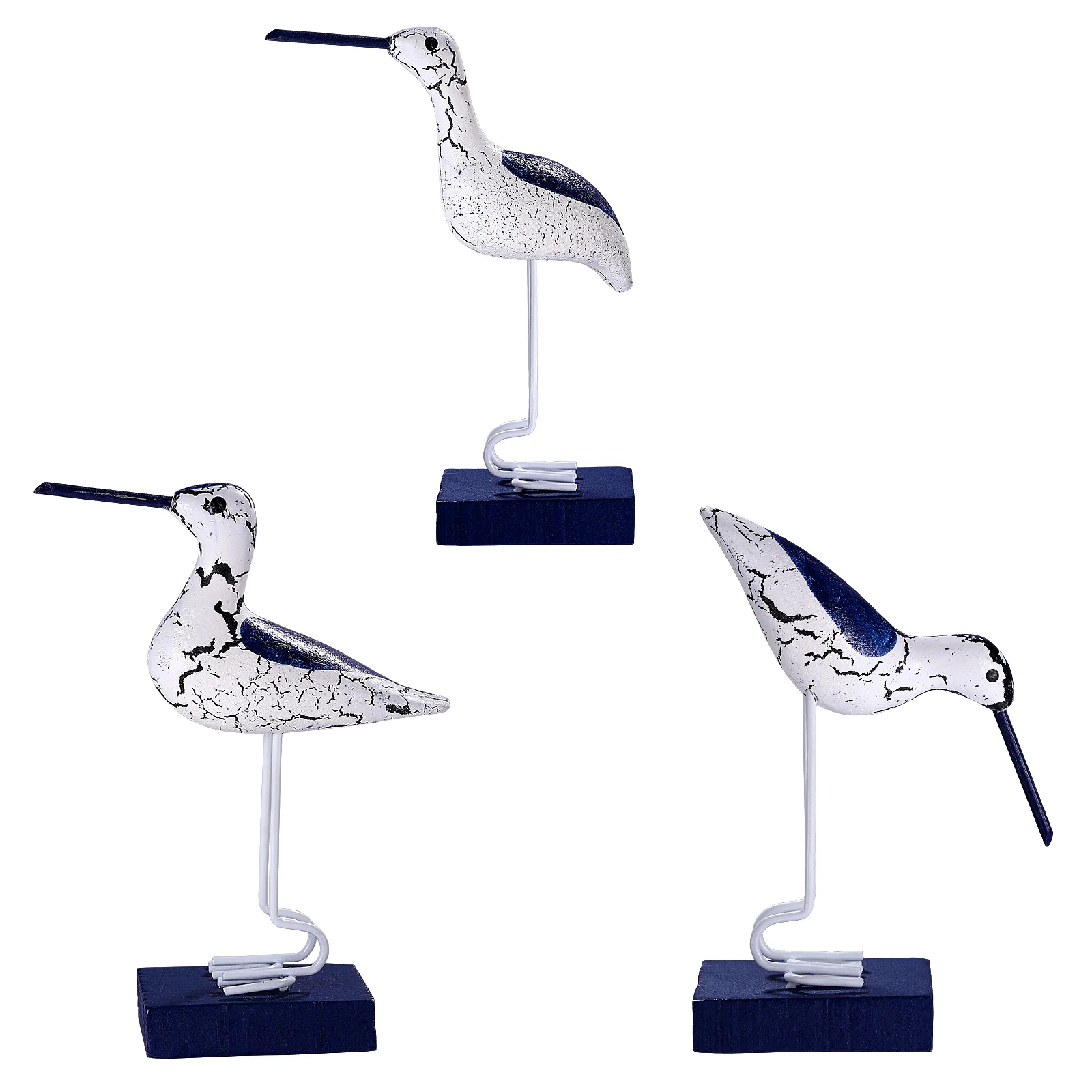 

Seagull Figurine Decor Decorations Home Birds Figurines Nautical Wooden Crafts Accessories