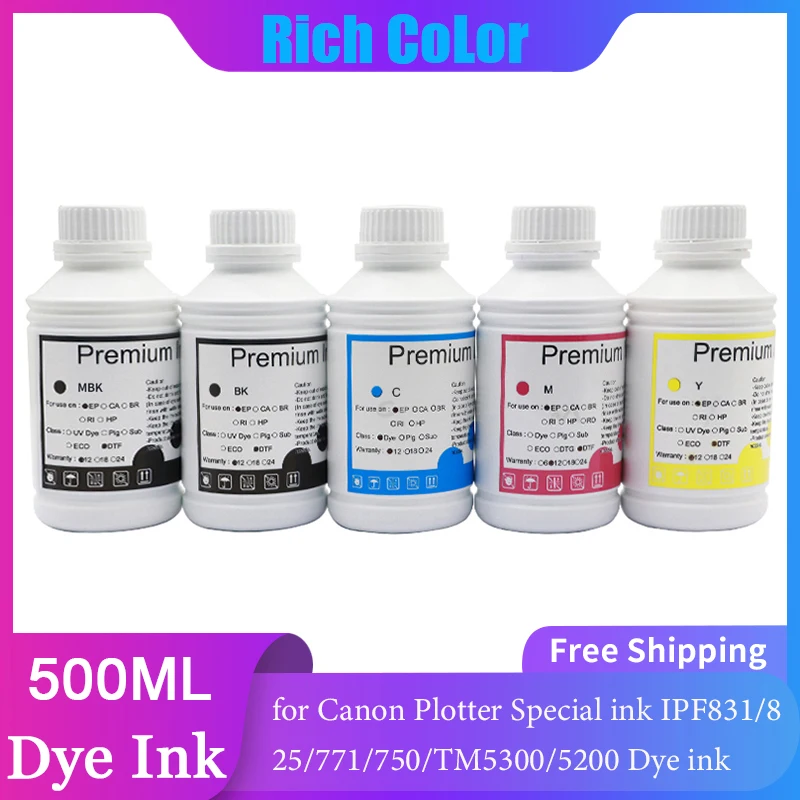 Чернила для красителей Canon IPF831/500/825/771/TM5300/750 5200 мл