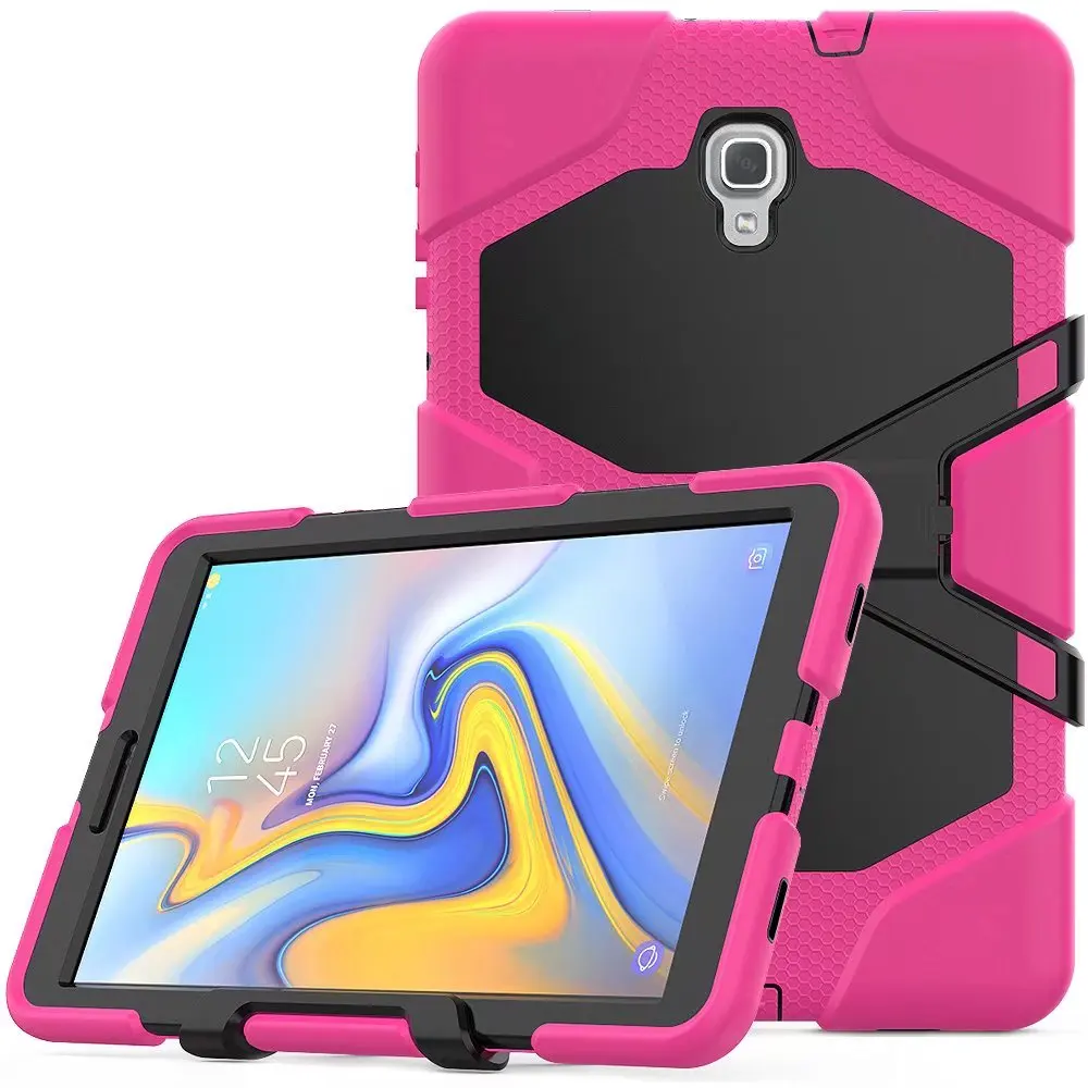 

For Samsung Galaxy Tab A 10.5 SM-T590 SM-T595 T590 T595 T597 2018 Heavy Hybrid Armor Case Hard PC+Soft Rubber Protective Cover