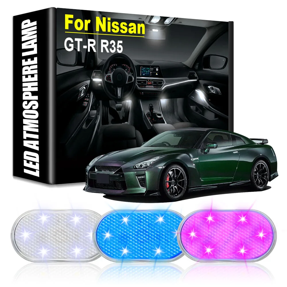 

Car LED Atmosphere Lights Rechargeable Touch led Lamps Car Interior Light Automotive Goods Car Accessories for Nissan GT-R R35