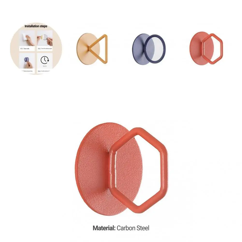 

Водонепроницаемый простой креативный настенный крючок 2 шт., миниатюрный самоклеящийся крючок из ткани для спальни