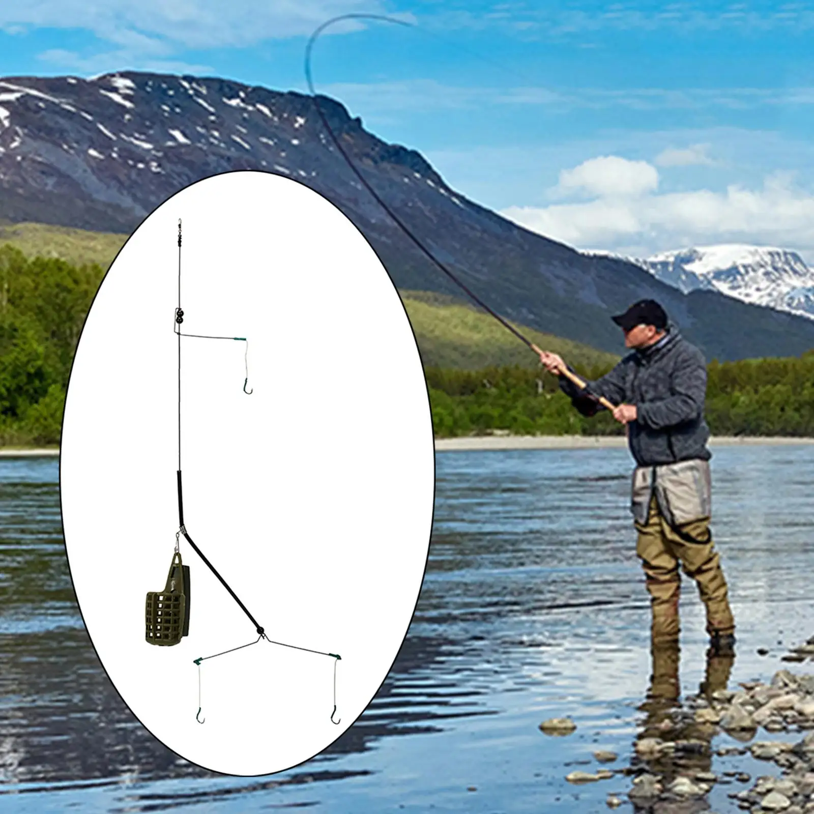 

Lead Sinker Carp Feeder Basket Cage Fish Holder Fishing Сrucian Bream Tackle Accessory Fishing Tool