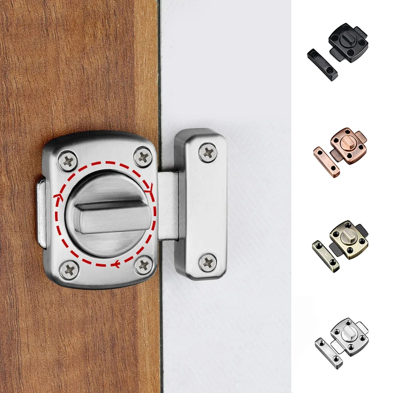 

Universal Door Latch Gate Latch Security Sliding Door Lock Door Bolt Zinc Alloy With Screws Latch Household Products Latch Lock