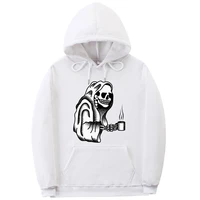 death before decaf essential print hoodie funny unisex oversized fashion casual streetwear men women brand creativity sweatshirt