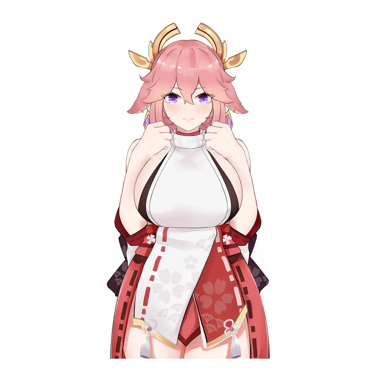 Yae Mikov автомобильная наклейка Genshin Impact Барбара наклейки аниме девушка Fischl