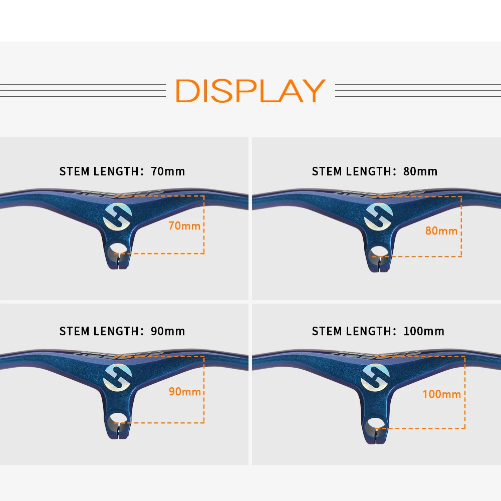 TOSEEK MTB интегрированный вынос руля-17 градусов из углеродного волокна детали