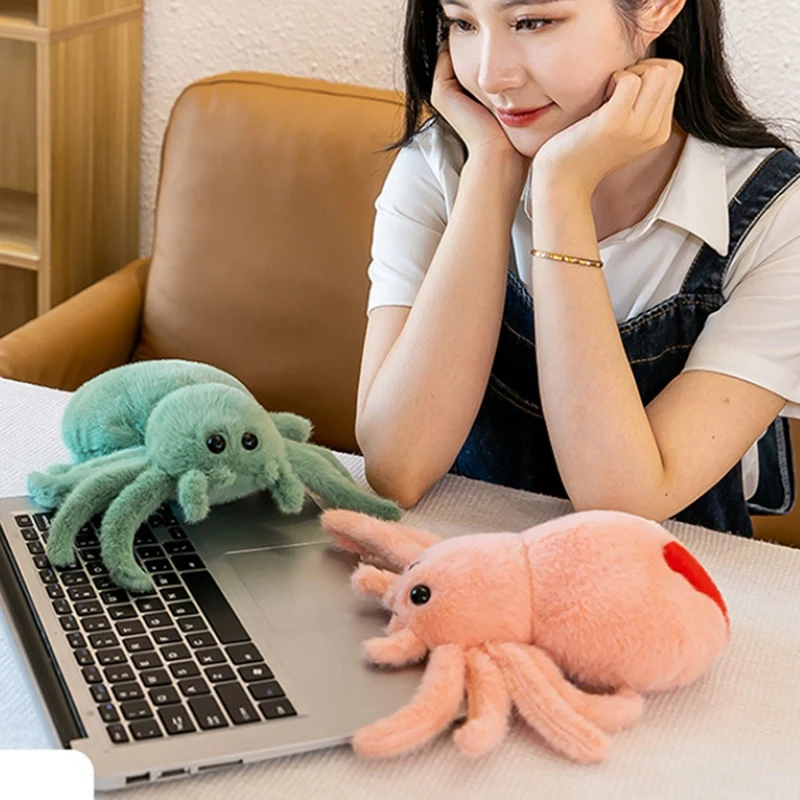 Горячее предложение планшетофон кукла для ползания плюшевая Милая рептилия