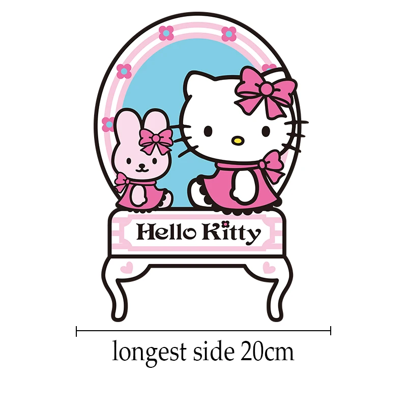 Мультяшный комплект Hello Kitty для детей милая кошка термопереводки детской одежды