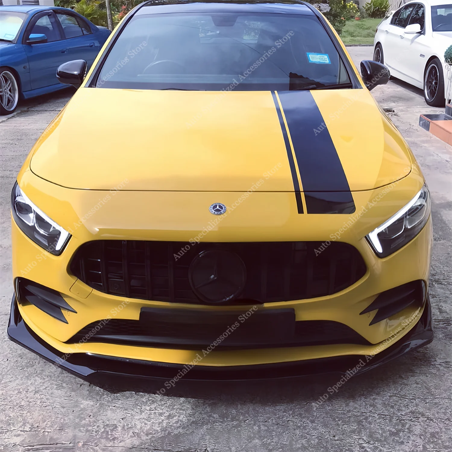 Для Mercedes W177 V177 передний бампер спойлер разделитель диффузор A200 A220 A220d A250 A35 AMG-line